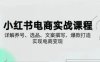 小红书从0-1实操课(2023-2025)，详解养号、选品、文案撰写、爆款打造实现电商变现