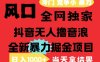 25年6月高爆抖音无人直播最新撸音浪掘金项目，解放双手小白可做，无脑日入1k+，门槛低【揭秘】