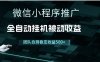 小程序推广项目最新3.0，上手简单，长期稳定，独家引流方法，让你真正实现睡后收入【揭秘】