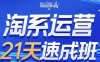 淘系运营21天速成班(更新25年7月)，0基础轻松搞定淘系运营，不做假把式