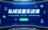 私域流量实战课，200人团队运营模型，矩阵引流技术，高客单私聊转化策略