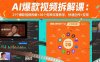 AI爆款视频拆解课：21个爆款视频拆解+38个剪映深度教学，快速创作+变现