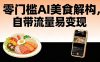 零门槛AI美食解构，自带流量易变现