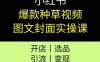 小红书爆款种草视频图文封面实操课，开店、选品、引流、变现全流程