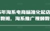 2025年淘系电商标准化起店流程私教班，淘系推广视频教程