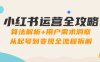 小红书运营全攻略：算法解析+用户需求洞察，从起号到变现全流程拆解