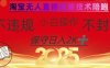2025年淘宝无人直播带货10.0，全新技术，不违规，不封号，纯小白操作，日入数张【揭秘】