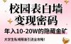 校园表白墙变现密码，年入10-20W的隐藏金矿，大学生私域精准引流全攻略！