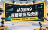 从0到99直播带货系统课，直播间场景搭建，数据优化方案，爆款话术设计