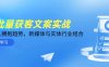 AI批量获客文案实战，普通人拥抱趋势，新媒体与实体行业结合