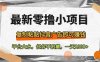 最新零撸小项目，复制粘贴抖音广告即可赚钱，平台大水，任务不限量，一…