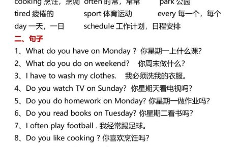 暑假预习:五年级上册单词句子-五上英语