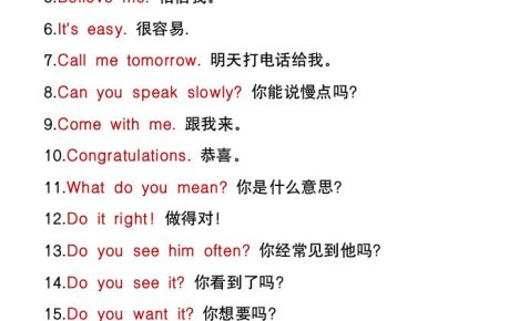 五升六年级英语暑假必背常用口语-六上英语