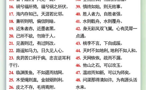 小升初语文暑假衔接之古诗词及经典句子-小升初语文