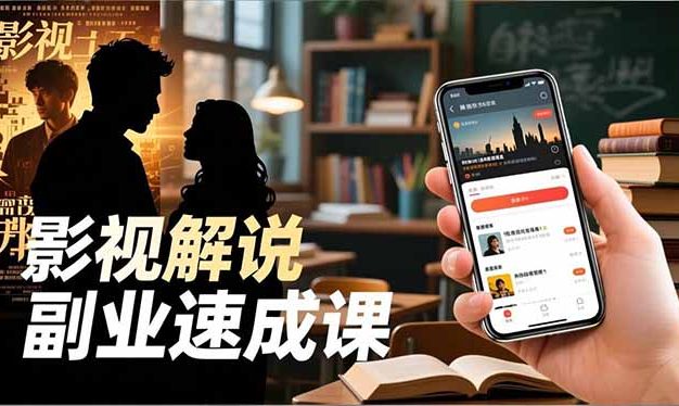 Tk影视解说副业速成课,软件安装、全流程实操、爆款预设,新手两周变现