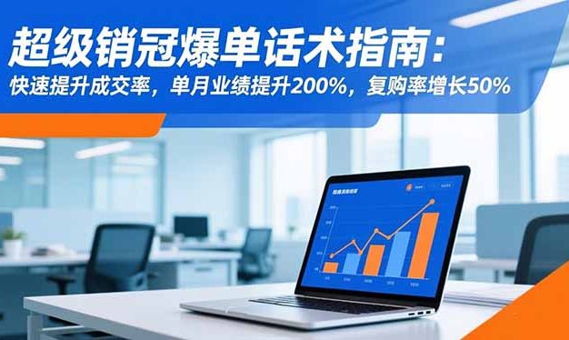 超级销冠爆单话术指南:快速提升成交率,单月业绩提升200%,复购率增长50%