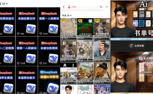 Deep seek项目拆解+卡通数字人25年4月新玩法日引200+创业粉十分钟一条…