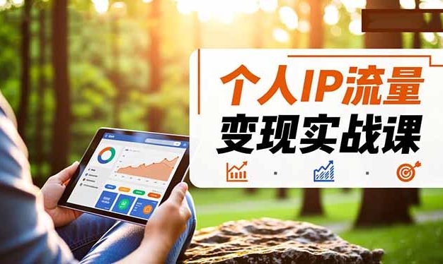 个人IP流量变现实战课,涵盖多平台引流、打造个人IP并实现稳定流量变现