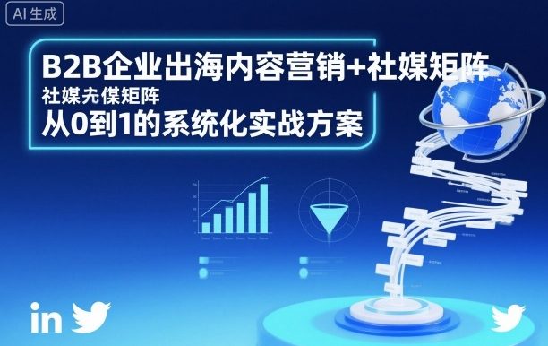 B2B企业出海内容营销+社媒矩阵,从0到1的系统化实战方案