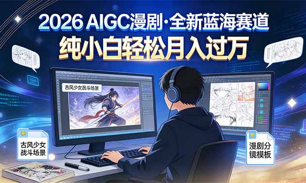 2026年全新蓝海赛道,纯小白轻松月入过万