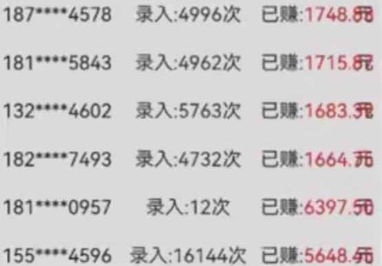 字母输入,5秒一单,单日收益轻松300+