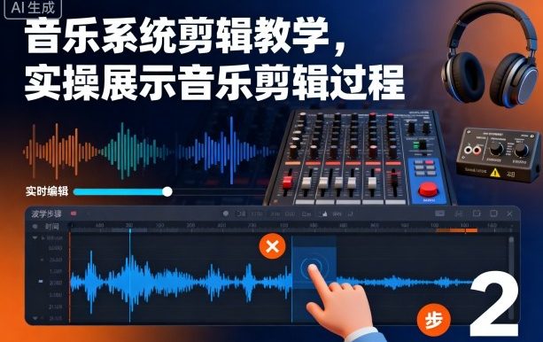 音乐系统剪辑教学,实操展示音乐剪辑过程