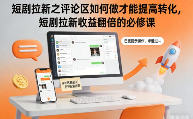 短剧拉新之评论区如何做才能提高转化,短剧拉新收益翻倍的必修课