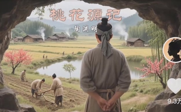 把课本里的古文做成爆火AI视频!流量猛的不行,7个作品涨粉23万+