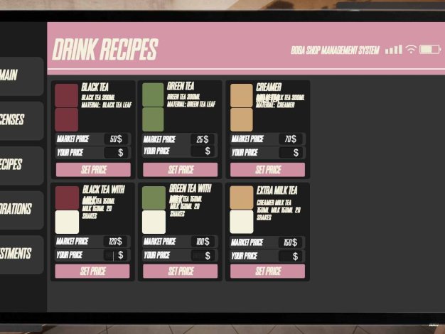 《奶茶店模拟器（Boba Tea Shop Simulator）》官方中文 [中文/繁体/英文/日语]