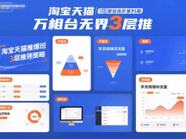 淘宝天猫推爆班原创高阶第75期,万相台无界3层推